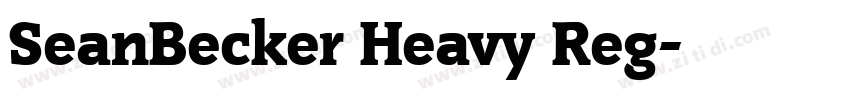 SeanBecker Heavy Reg字体转换 SeanBecker Heavy Reg字体转换